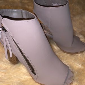 Rue21 peep toe heeled booties